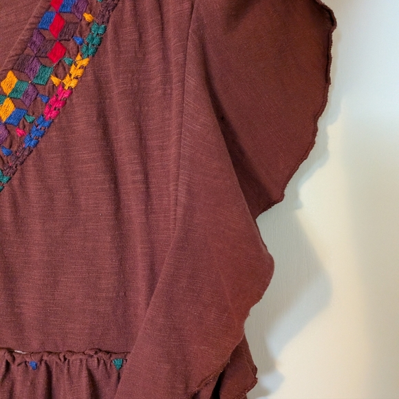 Anthropologie Knit Embroided Blouse - Picture 6 of 12